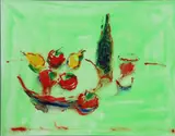 Neil Shawcross, Apples And Pears, Oil on canvas