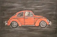 Edward Mooney, The Red Beetle, Pastel