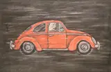 Edward Mooney, The Red Beetle, Pastel