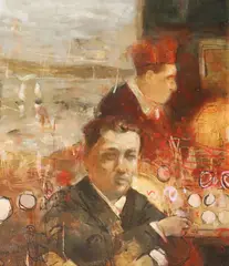 Noel Murphy, Portrait Study, Oil on canvas board