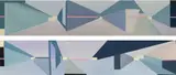 John O'Connell, Abstract Forms, A Pair, Acrylic on wood