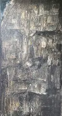 Gwen O'Dowd, Rock Face, Oil on canvas