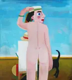 Jack Donovan, Nude, Oil on canvas laid on board