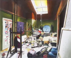 Simon O'Donnell, Unfinished Business, The Bacon Studio, Oil on board