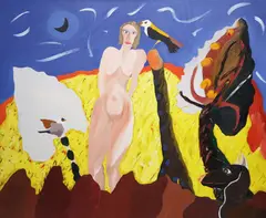 Michael Mulcahy, Venus Of The Bird Song, Oil on canvas