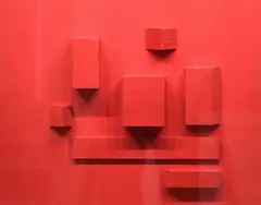 Stephen McKee, Red Composition, Mixed media