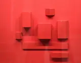 Stephen McKee, Red Composition, Mixed media