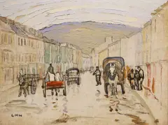 Street Scene, Possibly Bandon by Letitia Marion Hamilton, Oil on board, sold Mar 2022