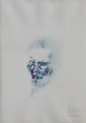 Louis le Brocquy, Study Towards An Image Of James Joyce, 1981, Watercolour