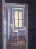 Hector McDonnell, Bedroom At Garafin, July, 1985, Oil on board