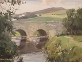 Shaws Bridge, Belfast by Frank McKelvey, Oil on board, sold Mar 2022