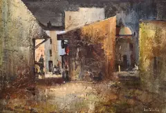 Moore St Market, Dublin by Anne Tallentire, Oil on canvas, sold Mar 2022