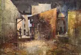 Anne Tallentire, Moore St Market, Dublin, Oil on canvas