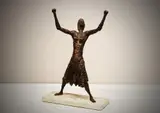 Queen Maeve by John Behan, Bronze on white marble base, sold Mar 2022