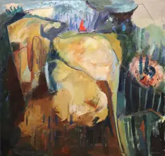 Eithne Carr, Wicklow Landscape, Oil on canvas