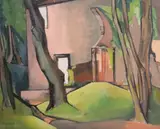 Barbara Warren, Ruined House, Co. Mayo, Oil on canvas