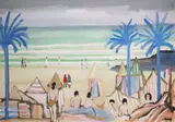 Beach Day by Markey Robinson, Gouache, sold Mar 2022
