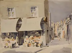 Desmond Carrick, Star Market, Watercolour