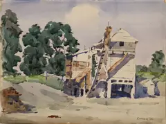 The Old Mill by Desmond Carrick, Watercolour, sold Mar 2022