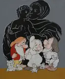 David Godbold, Mordern Mythologies - No. 7/8 - The Adoration, Acrylic on canvas