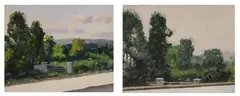 Blaise Smith, Dull Day, Sunny Day - Scart, Kilkenny, Oil on gesso panel