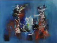 Gerald Davis, Melody Of Music, Oil on board