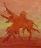Carmel Mooney, Study For A Firebird Ii, Oil on paper