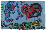 Michael Cullen, Emerald Tiger With Heart, Watercolour