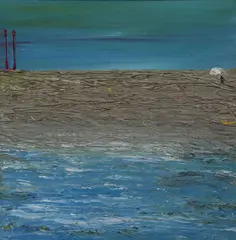 Willie Evesson, Poolbeg, Oil on board