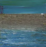 Willie Evesson, Poolbeg, Oil on board