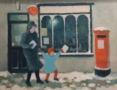 Norman Smyth, Posting Cards, Oil on canvas