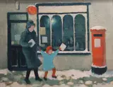 Norman Smyth, Posting Cards, Oil on canvas