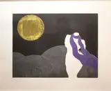 Yoko Akino, Towards The Moon, Etching