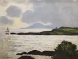 John Skelton, Looking Towards Dublin Bay, Watercolour