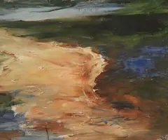 Edward McGuire, The Pink Shore, Oil on canvas
