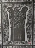 Imogen Stuart, Mother And Child, Woodcut
