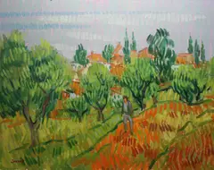 Out For A Stroll by Desmond Carrick, Oil on board, sold Dec 2021