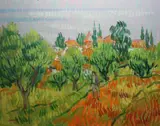 Desmond Carrick, Out For A Stroll, Oil on board