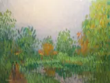 Desmond Carrick, A Touch Of Autumn, Ashtown, Co. Dublin, Oil on board