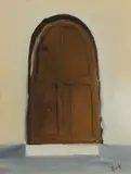 Charles Brady, Door In Portugal, Oil on canvas