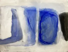 Composition by William Scott, 1959, Gouache, sold Nov 2021