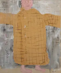 Basil Blackshaw, The Rain Coat, Mixed media