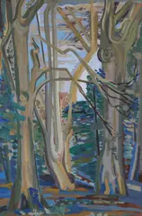 In The Forest At Marley by Evie Hone, Gouache, sold Nov 2021