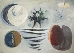 The Space Circus by Gerard Dillon, Oil on canvas, sold Nov 2021