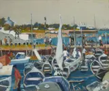Maurice MacGonigal, Bullock Harbour, Dalkey, Oil on canvas
