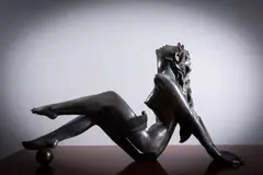 Albert Avetissian, Girl Reclining, Bronze