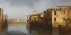 Martin Mooney, Grand Canal, Venice, Oil on linen