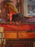 Halogen Heater by Salvatore of Lucan, Oil on hessian, sold Oct 2021