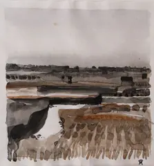 The Burren by Colin Middleton, Watercolour, sold Oct 2021