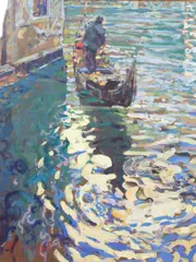 Arthur K. Maderson, Study, San Marco, Venice, Oil on board